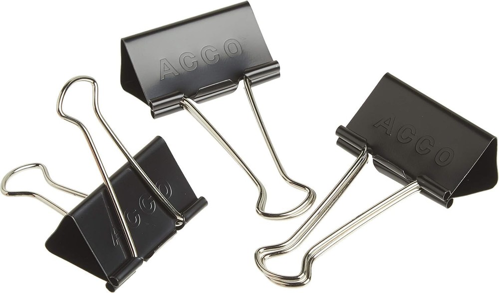 Binder Clips Large 1 Box 12 Clips/Box Multi-Purpose