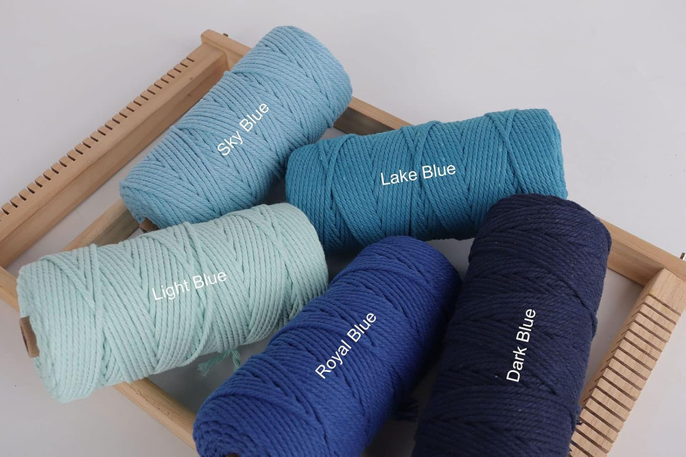 3mm Macrame Cord 109 Yards Colored Cotton Rope