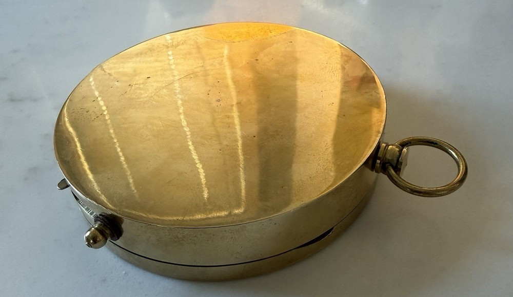 Brass Compass Maritime solid travel