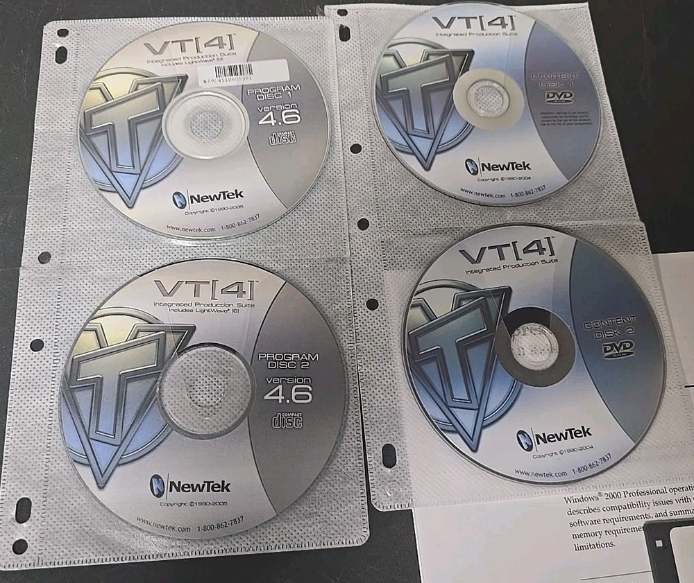 Video Editing Software Lot: Avid Express Pro, Avid Express DV, NewTek VT4