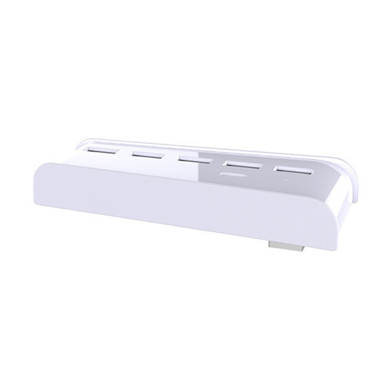 White 6-Port Extend USB Hub Adapter Splitter For Sony PS5 PS4 Pro Game Console E