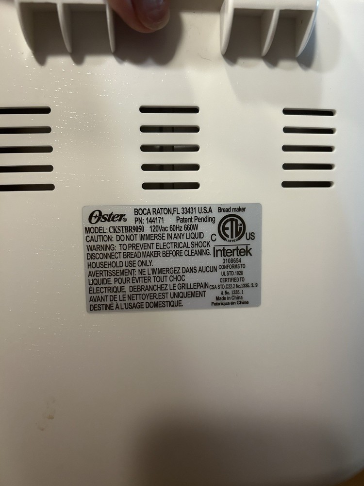 Oster Bread Maker CKSTBR9050