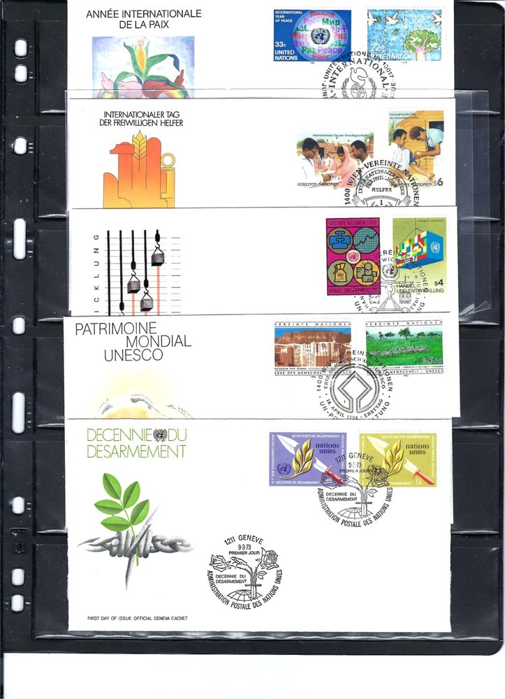 1970/1980's COMBO FDC's - UNPA Cachet (53)