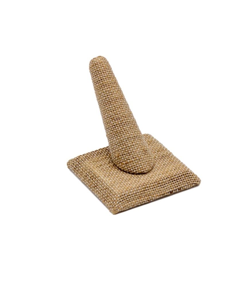 Countertop Finger Shaped Ring Display Stand Showcase Square Base Ring Stand