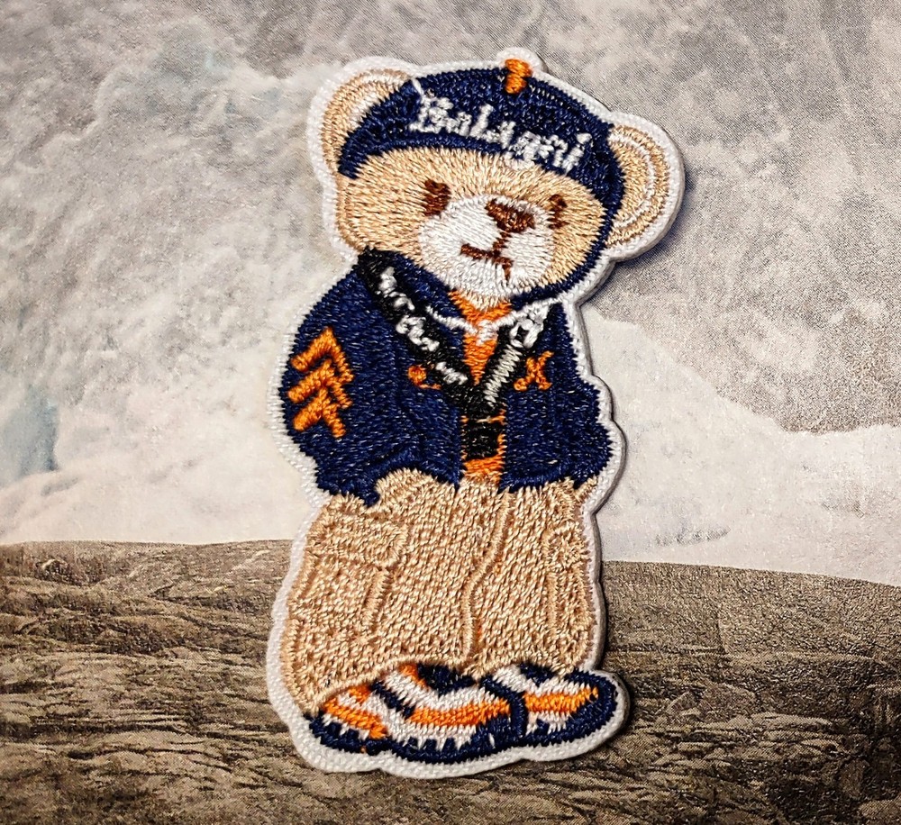 Teddy Bear Cargo Pants Aviator Jacket Embroidered Self Adhesive Patch Sticker