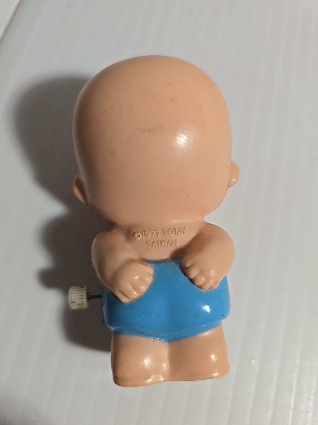 Lot Of 2 Vtg 1977 Tomy Wind Up Toys Baby Girl Crawling & Boy Walking Taiwan WORK