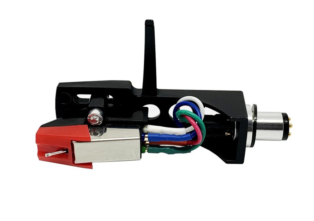 BLACK HEADSHELL CARTRIDGE AND STYLUS FOR TURNTABLE NUMARK ION STANTON TECHNICS