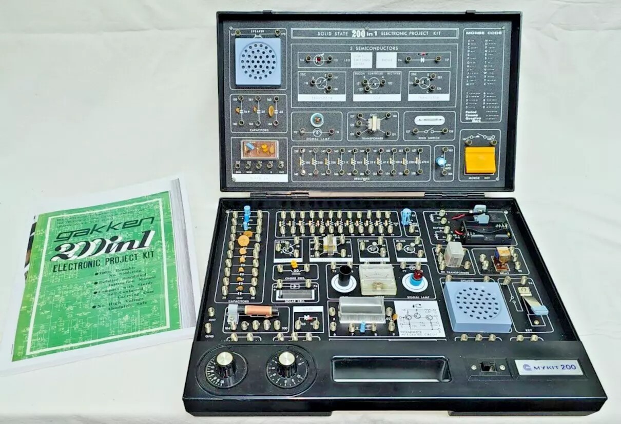 RARE! GAKKEN MyKit 200 In 1 Electronic Project Kit REPRODUCTION MANUAL ONLY!!!!