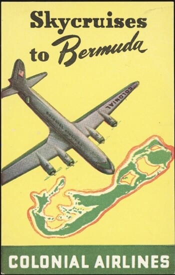 U.S., 1950. Colonial Airlines - Bermuda