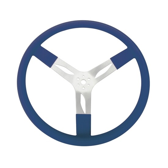 Blue - 17" Aluminum Steering Wheel Dished