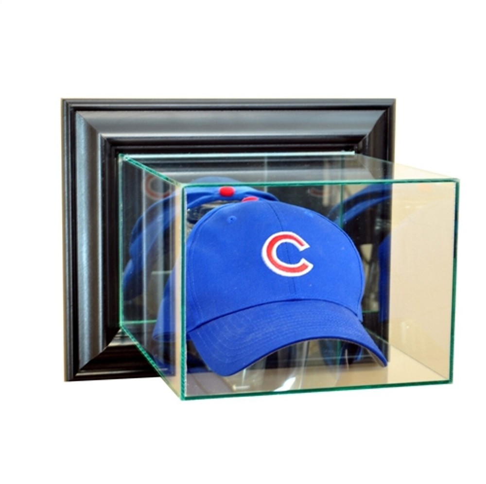 Wall Mounted Baseball Cap Display Case UV Protected Hat Display Showcase