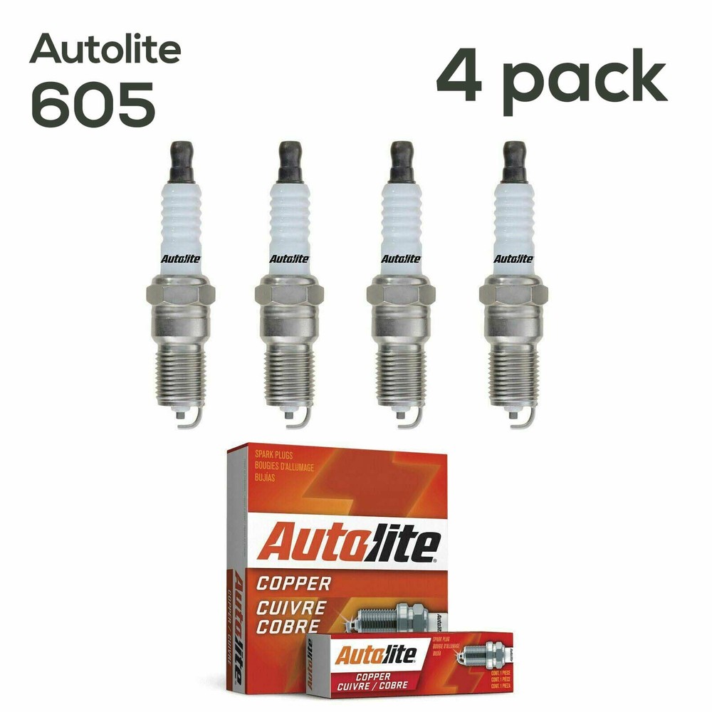 (4 Pack) Autolite 605 Copper Spark Plugs