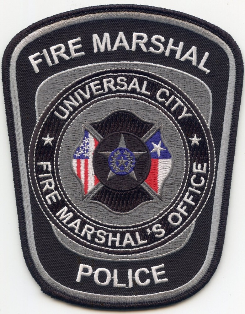 UNIVERSAL CITY TEXAS FIRE MARSHAL Large POLICE PATCH