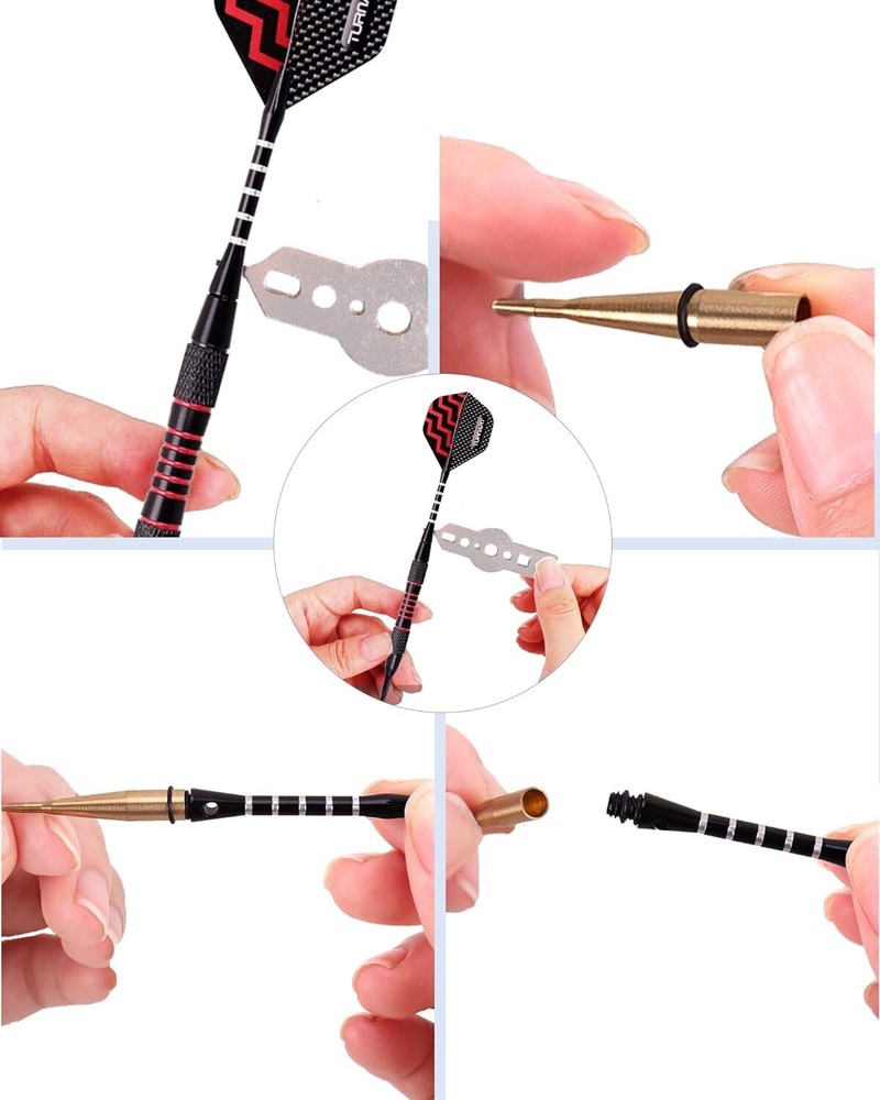 Professional Soft Tip Darts Set - 9 Pcs 18g with Flight Protectors & Darts Case