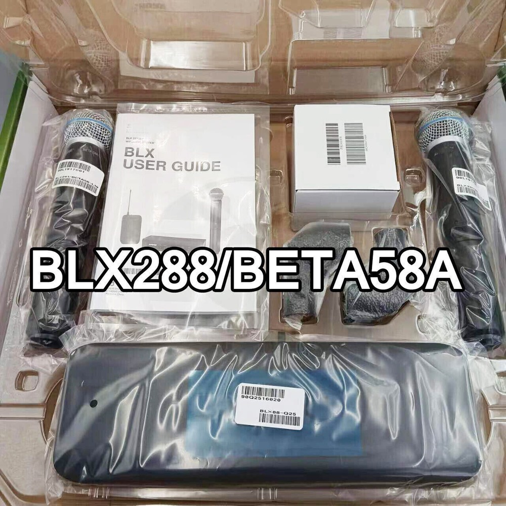 BLX288/BETA58A Handheld Wireless Microphone System Come with 2 Microphone