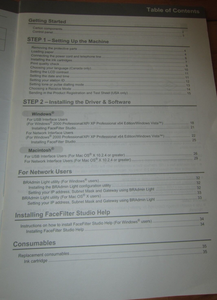 MFC-465CN Brother Printer Quick Setup Guide