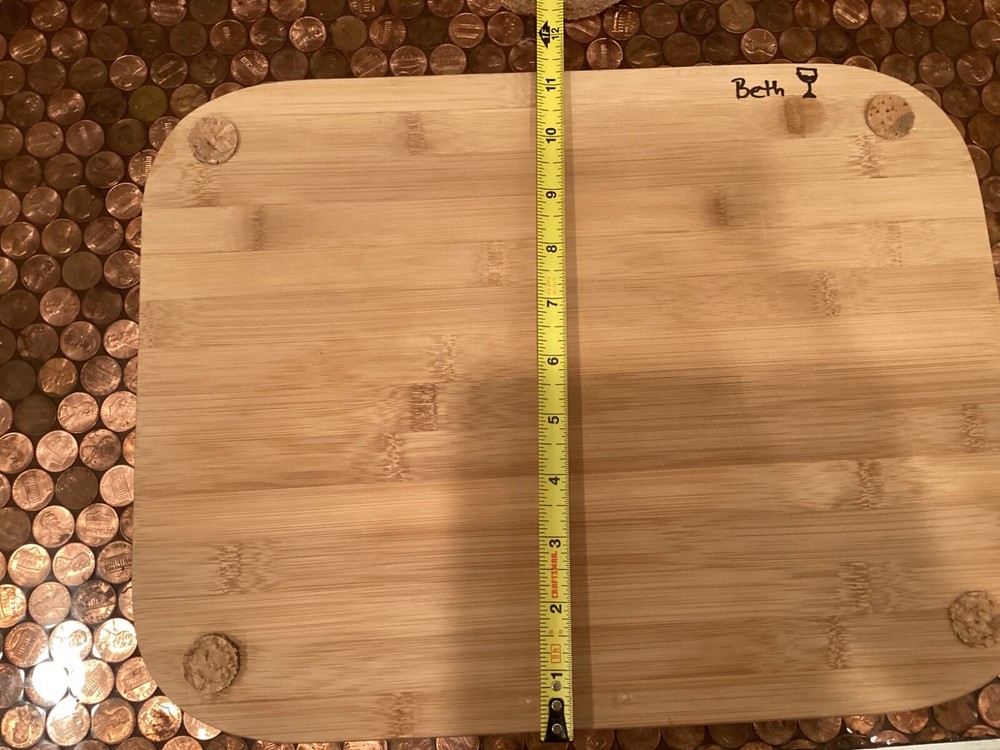 Large Cork Trivet (rectangle) bamboo base, From Wine Corks (plus, see below)