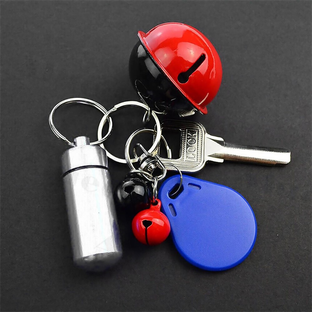 5Pcs Multifunction Pill Case Outdoor Portable First Aid Container Bottle KeyRing