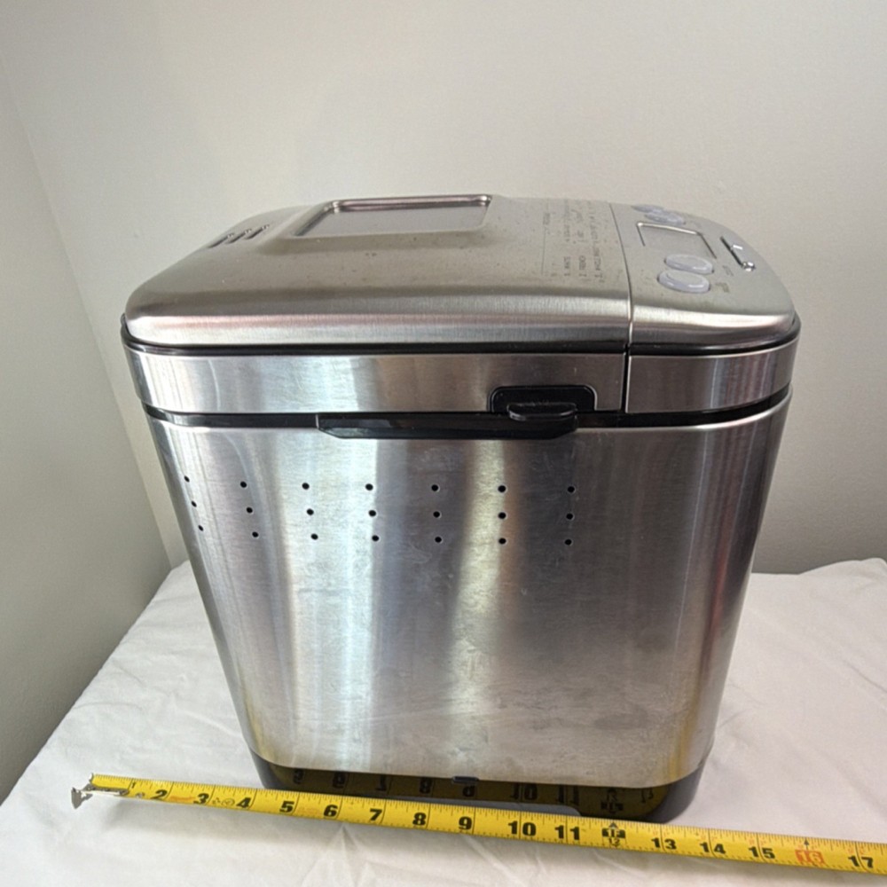 Cuisinart Compact Bread Maker CBK-110 Stainless Steel 12 Programs Tested Works
