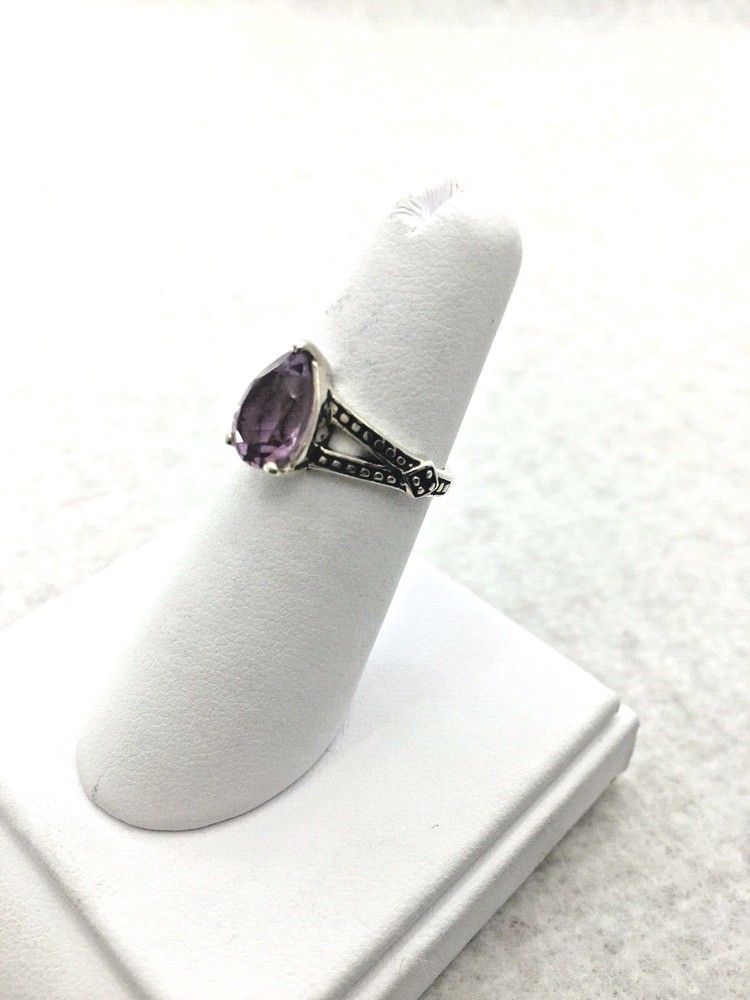 Sterling Silver Amethyst ring size 6