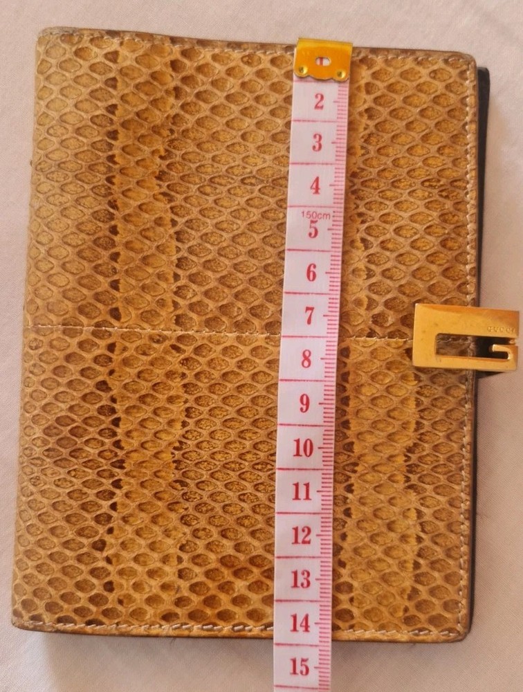Authentic Gucci Snakeskin Leather Agenda