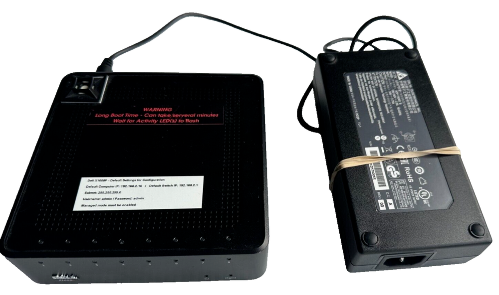 Dell Networking X1008P Smart Web Managed Switch W/Power Supply (One)THS