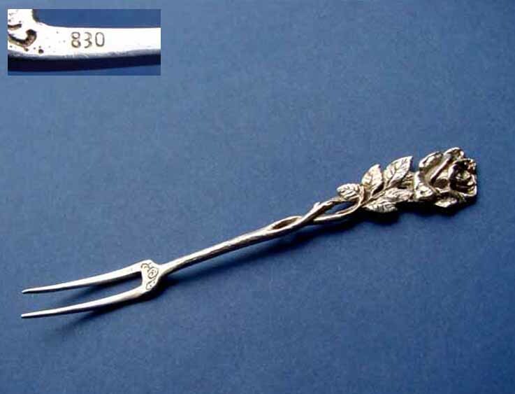 Serving Fork, Rose, 830 Silver C57