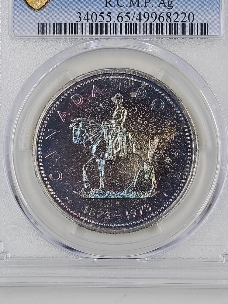 1973 S$1 PCGS SP65 Canada RCMP Ag