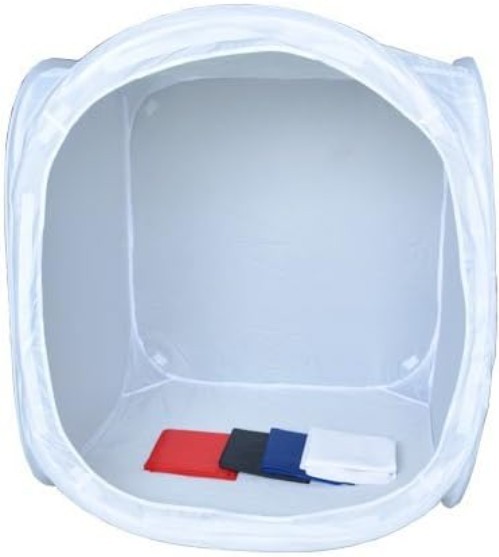 24" Portable Photo Studio Light Box Cube with 4 Backdrops All Devices