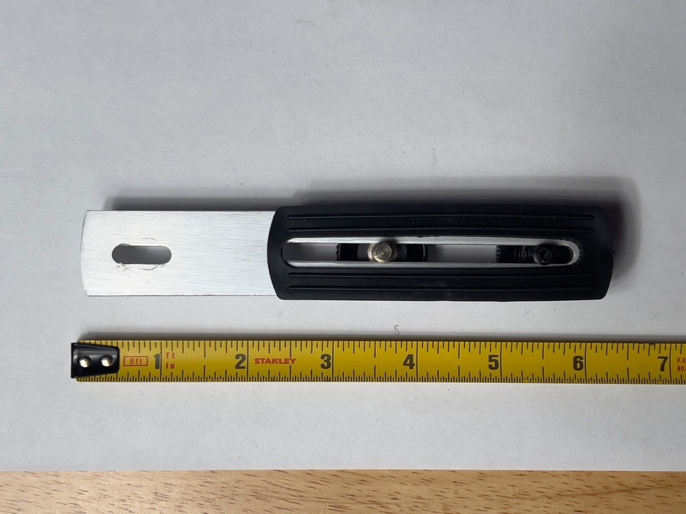 Flash Bracket with 1/4" Mount  Adapter Screws - Approx. 6.5" Aluminum Vintage