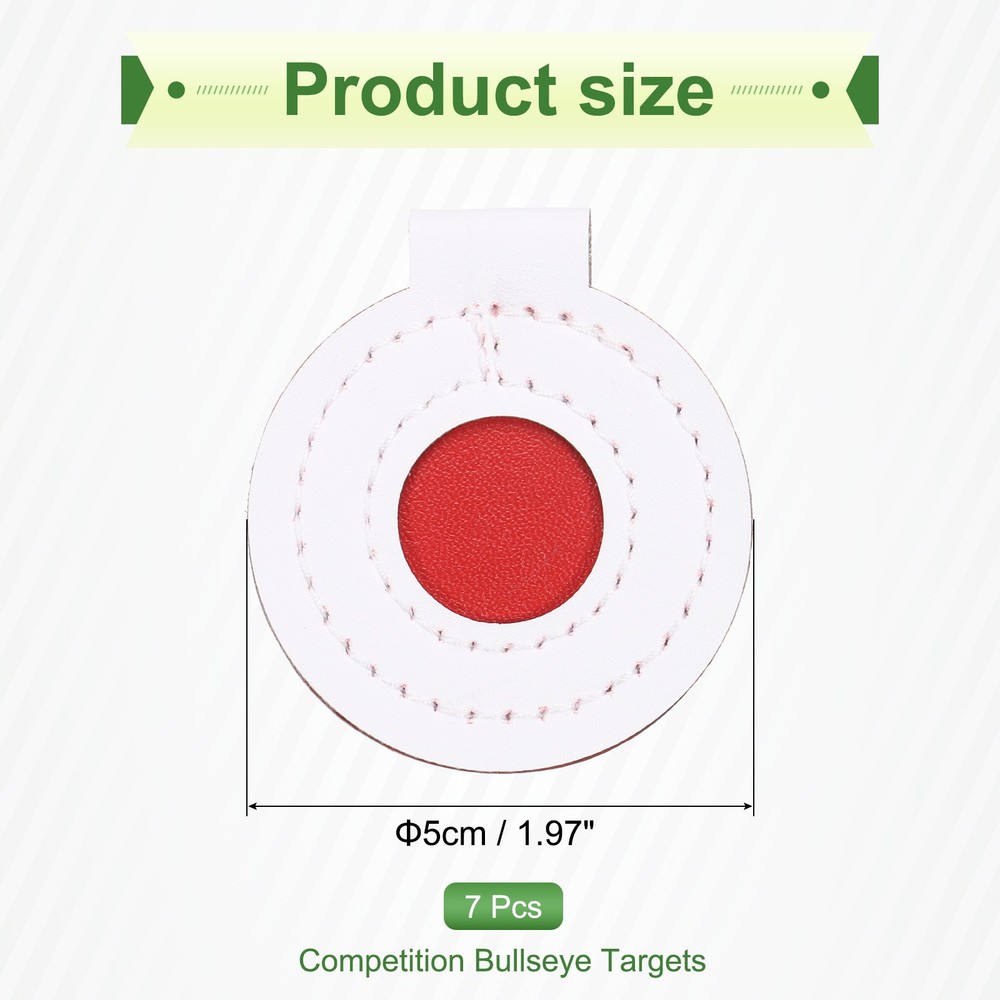 7Pcs Microfiber Bullseye Targets for Shooting Practice 5cm