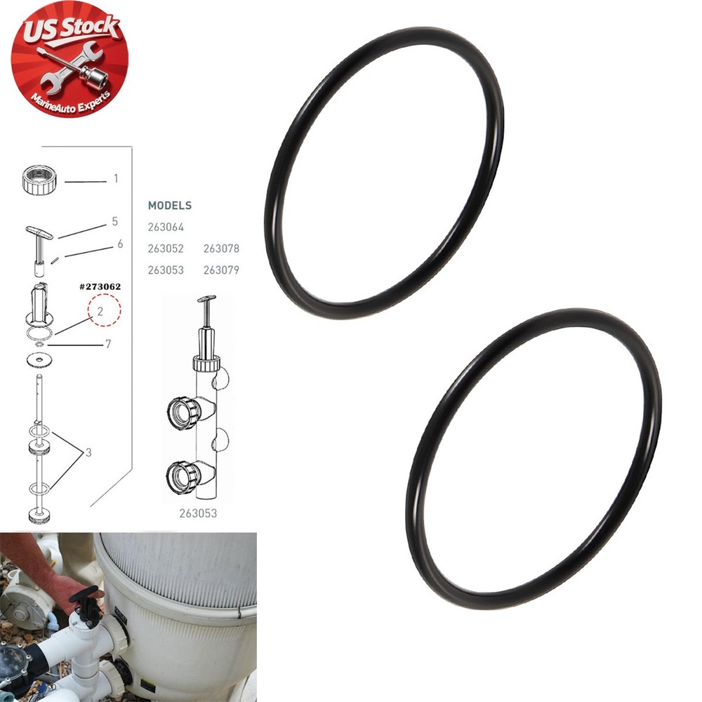2-Pack 273062 O-Ring for Sta-Rite Dynamo Pumps, Push Pull,Slide Pool & Spa Valve