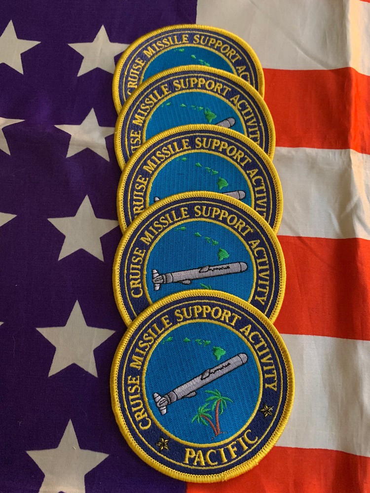 CRUISE MISSILE SUPPORT ACTIVITY CMSA PACIFIC Tomahawk Navy Missile 5 Patch Set