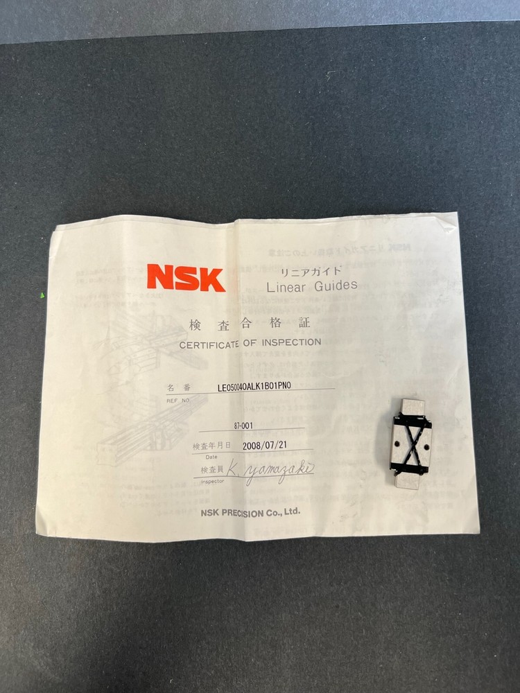 NSK LE050040ALK1801PN0  Linear Guide
