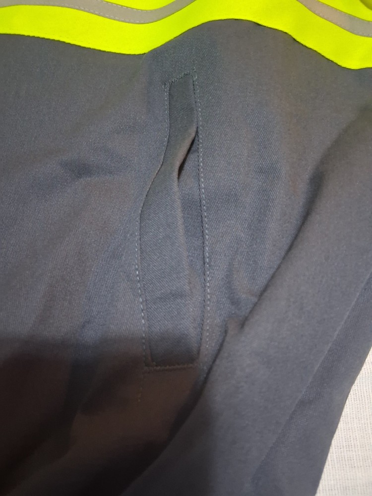Mens Enhanced Visibility Work Bomber Jacket 2XL Regular Grey