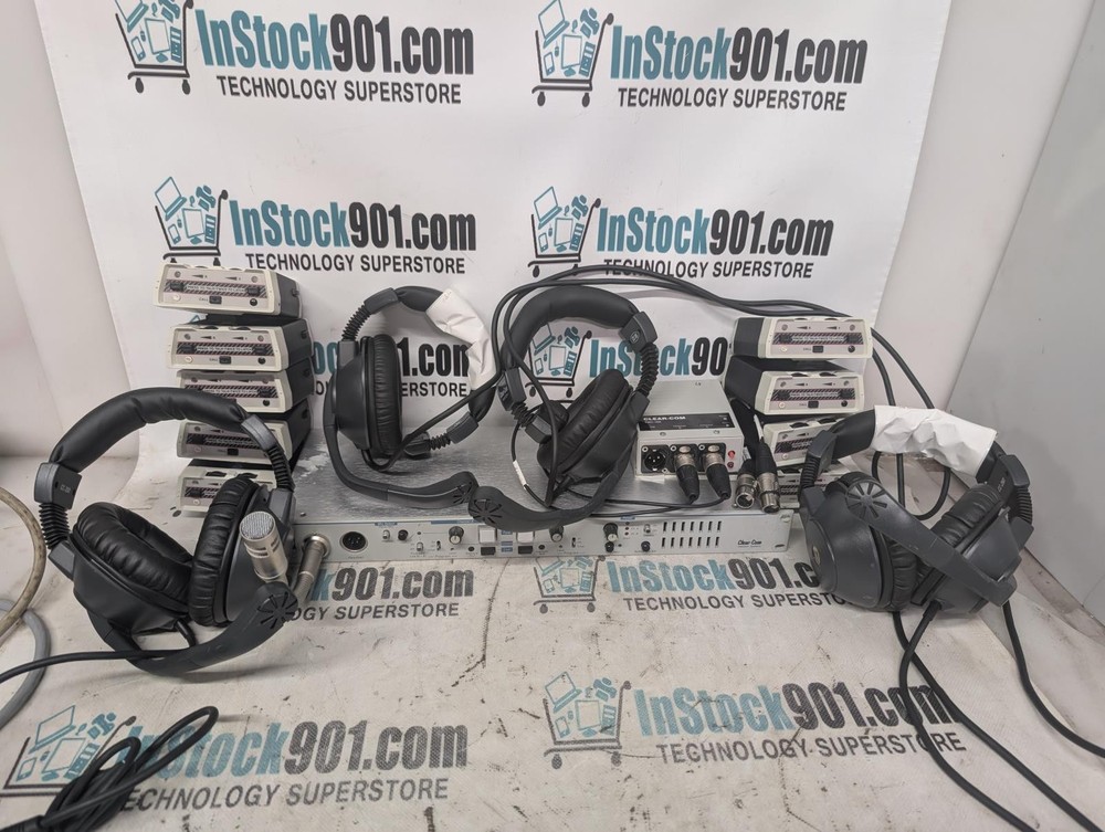 Clear-Com Intercom Beltpack & Headset System - 9x TW502 TWC-10A PL Pro MS-232