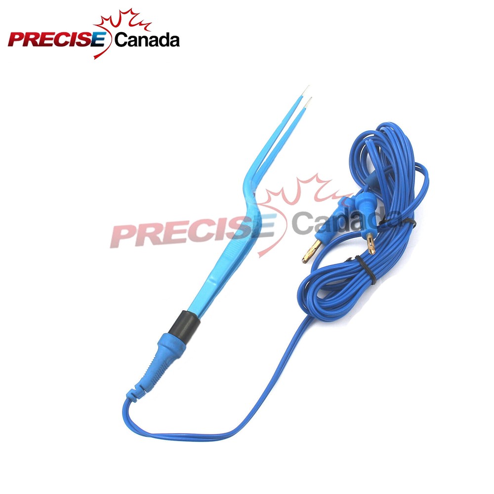Precise Canada Bayonet Bipolar Forceps Electrosurgical EL-050