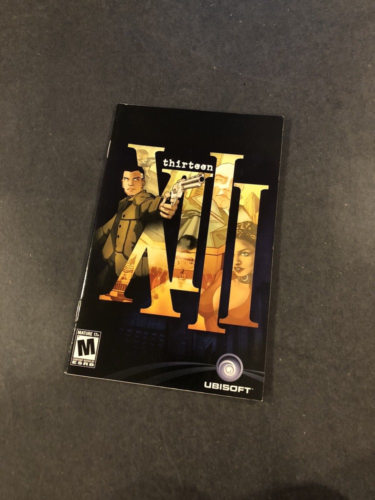 Thirteen ps2 Manual Only