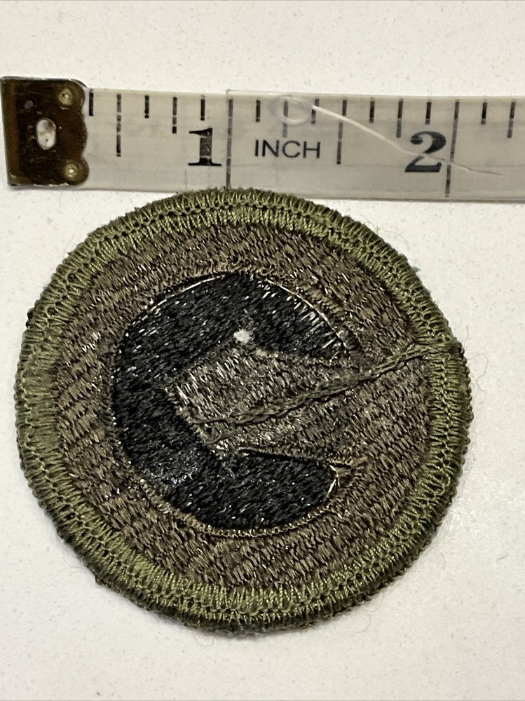 Original VIETNAM ERA U.S. ARMY 1st LOGISTICAL COMMAND MERROW EDGES SUBDUED PATCH
