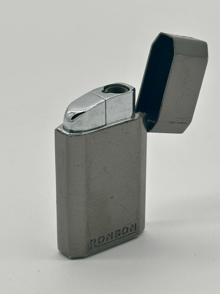 Ronson Jetlite Butane Lighter Matte Silver