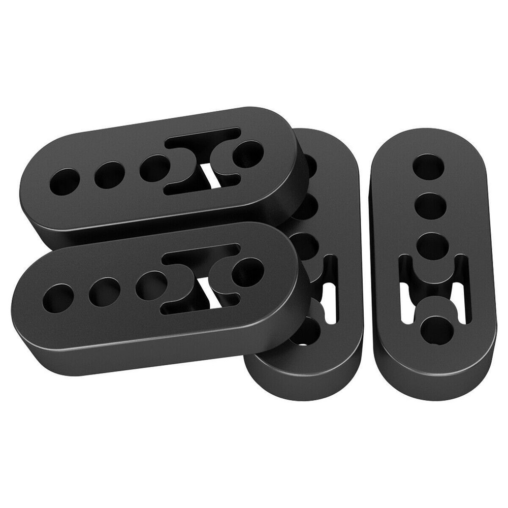 4Pc Performance Polyurethane Rubber Exhaust Hangers Adjustable Muffler Universal