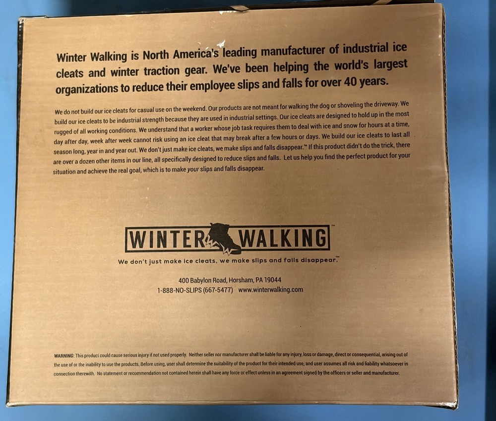Winter Walking Low-Pro Ice Cleat Model JD6610 Lightweight Compact Size Large