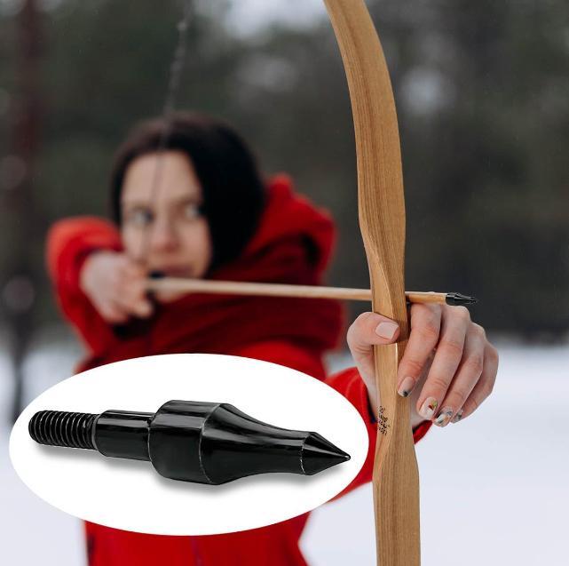 12pcs 100 Grain Field Points Target Practice Crossbow Arrow Points Arrow Tips