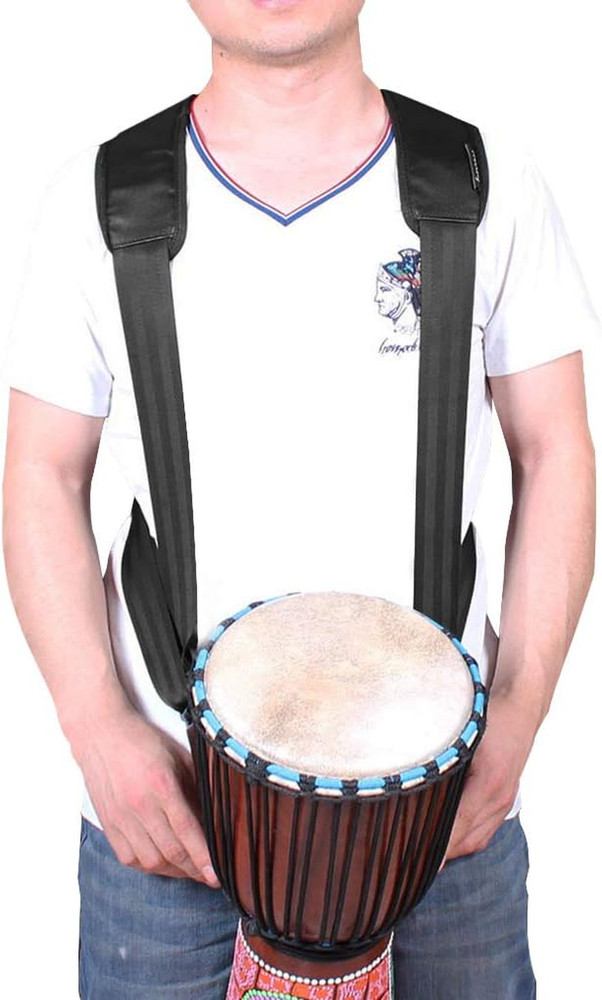 Adjustable African Djembe Drum Strap Double Shoulder Harness with Padded Straps
