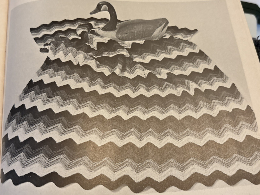 Vtg Rare Complete AFGHAN 1970 Pattern Bk