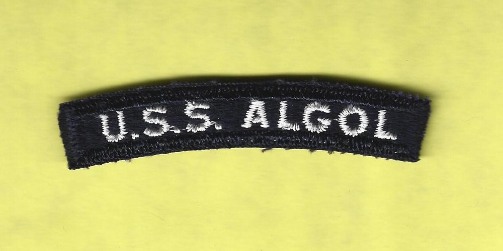 Vintage  Navy USS ALGOL  Shoulder Patch