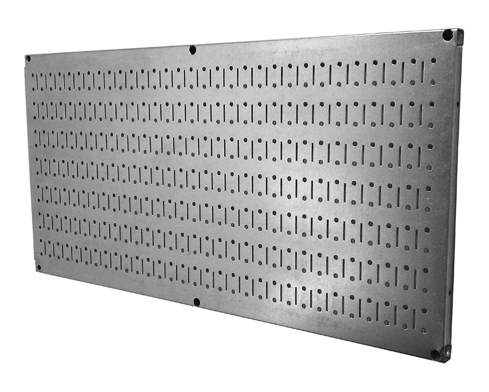 Pegboard 16"x32" Galvanized Metal Tool Board Panel for Wall Organization
