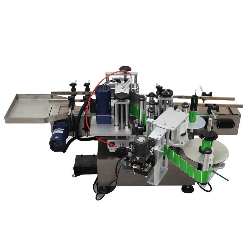 110V 0.78-4.72in Automatic Round Bottle Labeling Machine with Printer & Conveyor