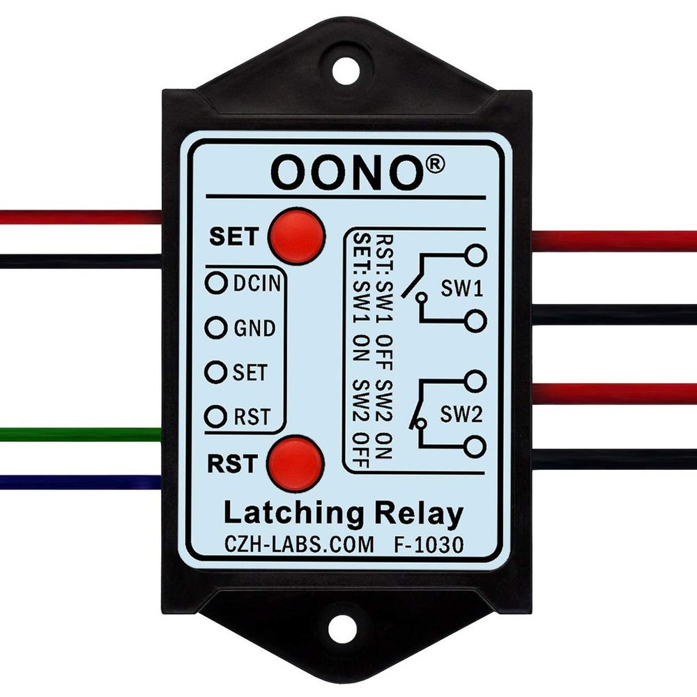 DPST 1NO 1NC 8Amp Latching Relay Module (DC 12V) DC 12V