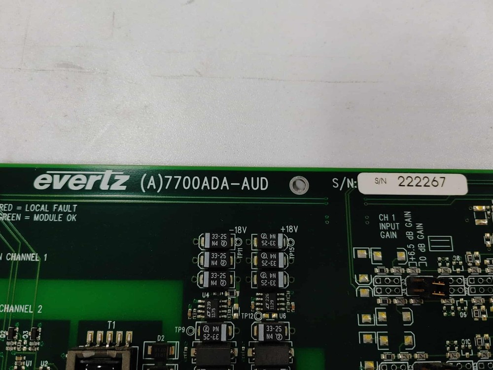 Evertz 7700ADA-AUD Balanced Analog Audio Distribution Amplifier